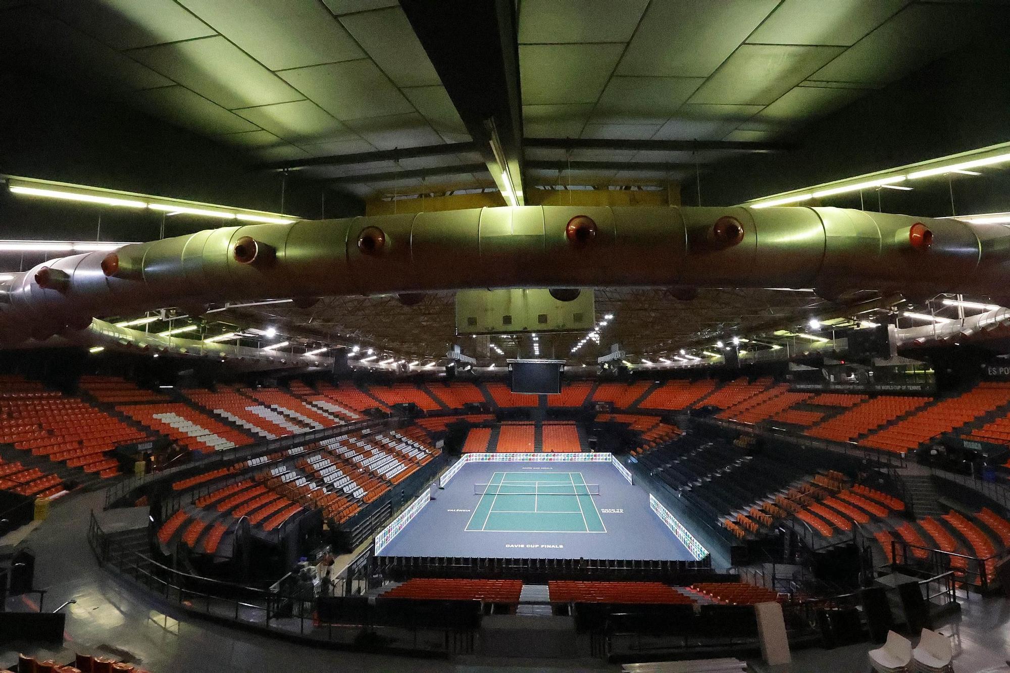 Así luce la pista de la Davis en la Fonteta