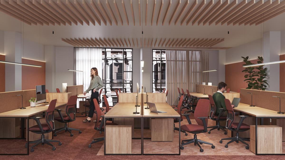 Wayco Pizarro interior del coworking