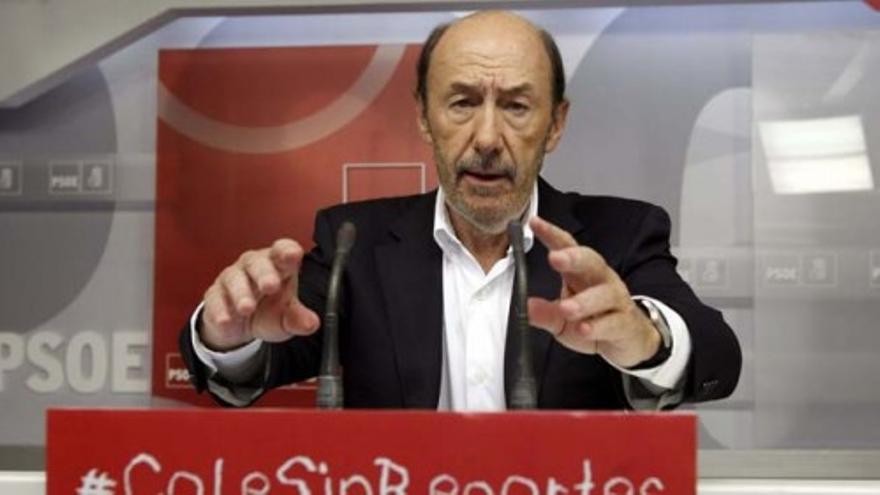 Rubalcaba pide un impuesto a las grandes fortunas