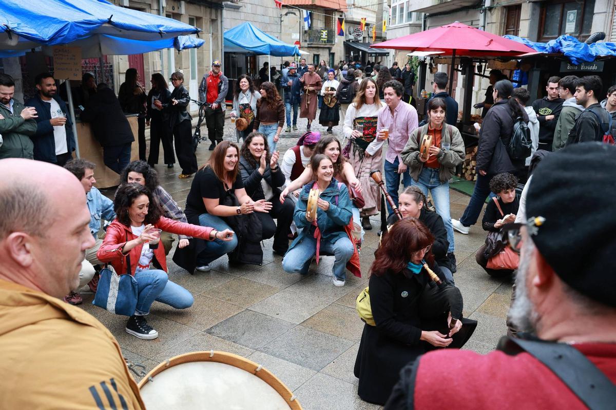 Bouzas celebra su Brincadeira bajo la lluvia