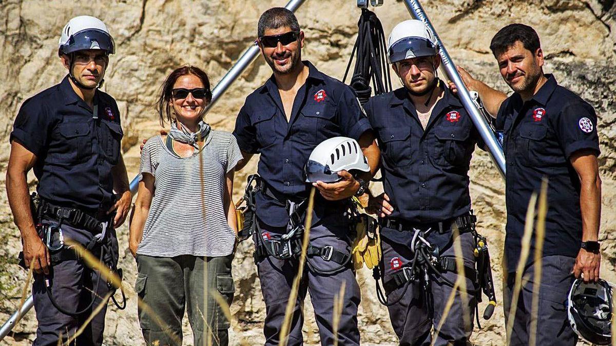 Integrantes del grupo &quot;Los Bribones&quot;, durante su expedición en Jordania.