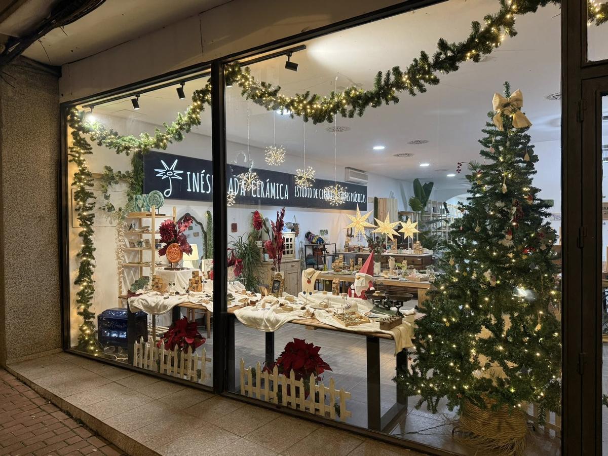 Estos son los escaparates de Mérida premiados por su decoración navideña