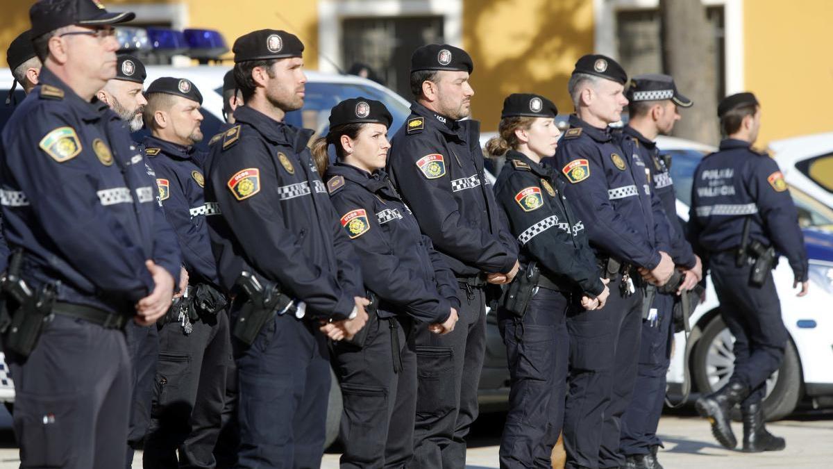 Presentación de la Unidad de Convivencia y Seguridad en la Central de la Policía Local de València, imagen de archivo.
