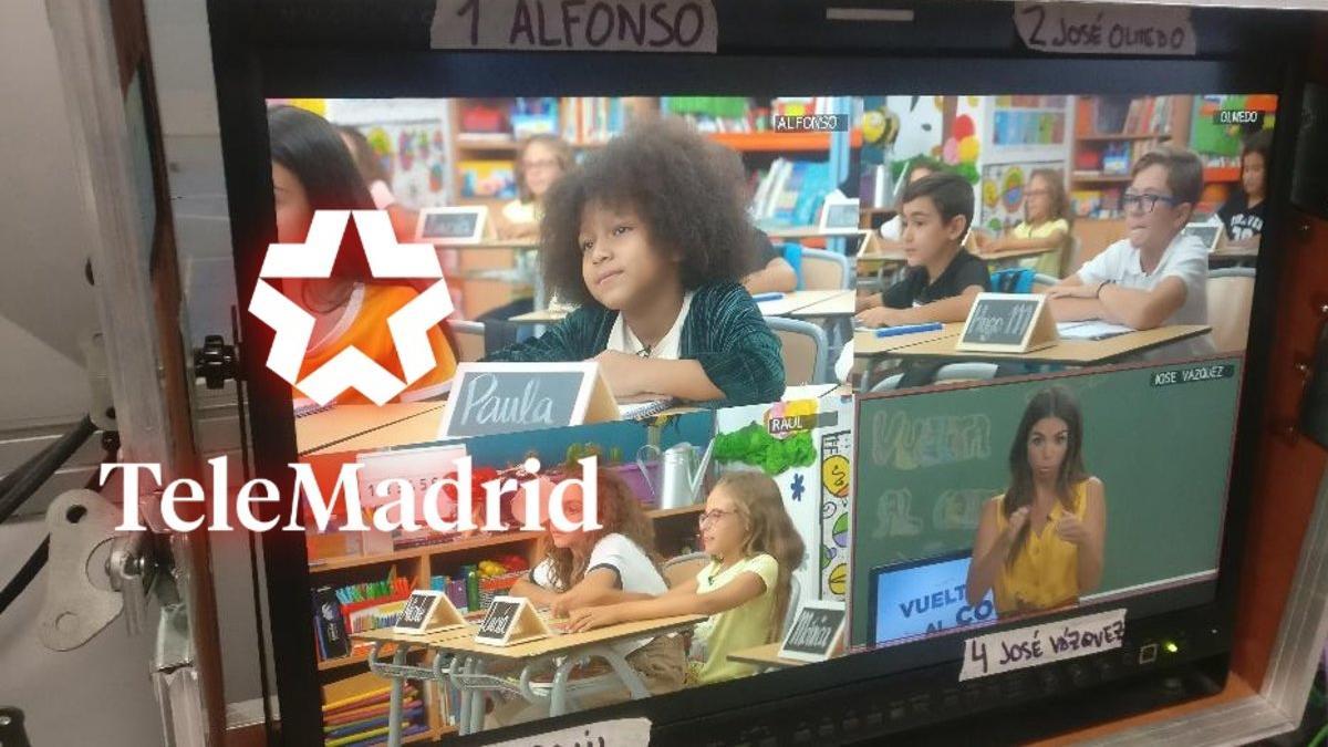 Imagen de la grabación del programa de Elena Furiase en 'Vuelta al cole'