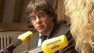 Carles Puigdemont i els exconsellers de la Generalitat ofereixen una entrevista a Catalunya Ràdio, des de Brussel·les.