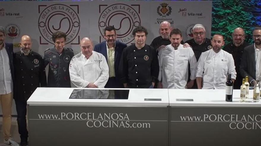 Cocina en vivo de estrellas Michelín para abrir las jornadas de la olla de la Plana en Vila-real