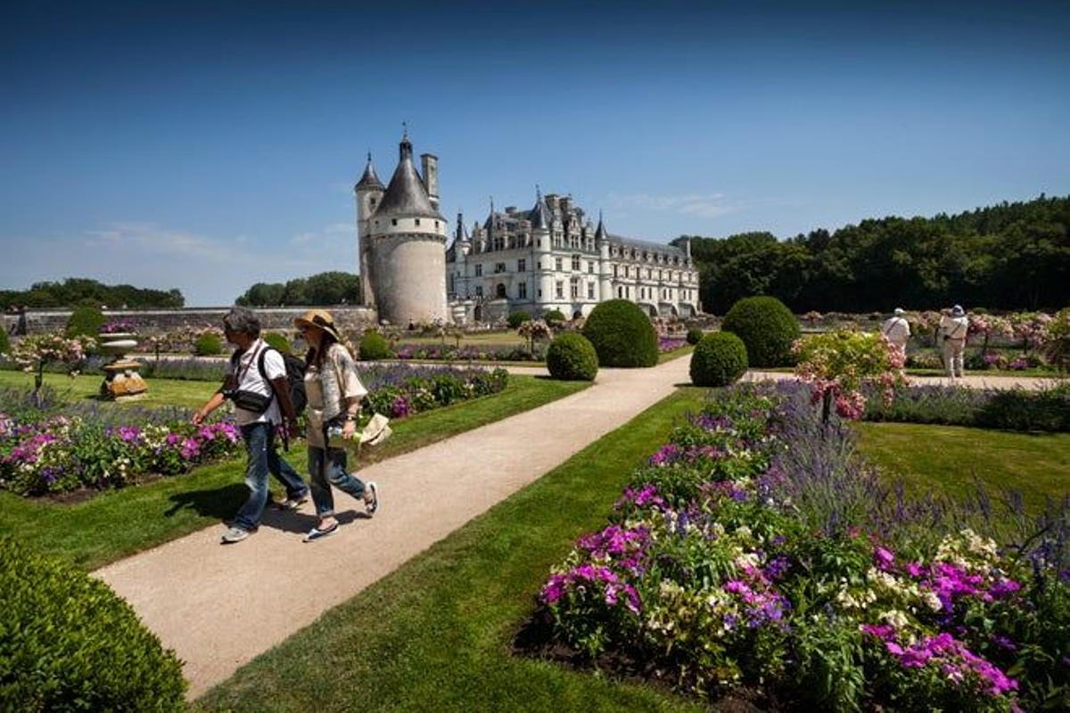 Jardines del castillo de Chenonceau.