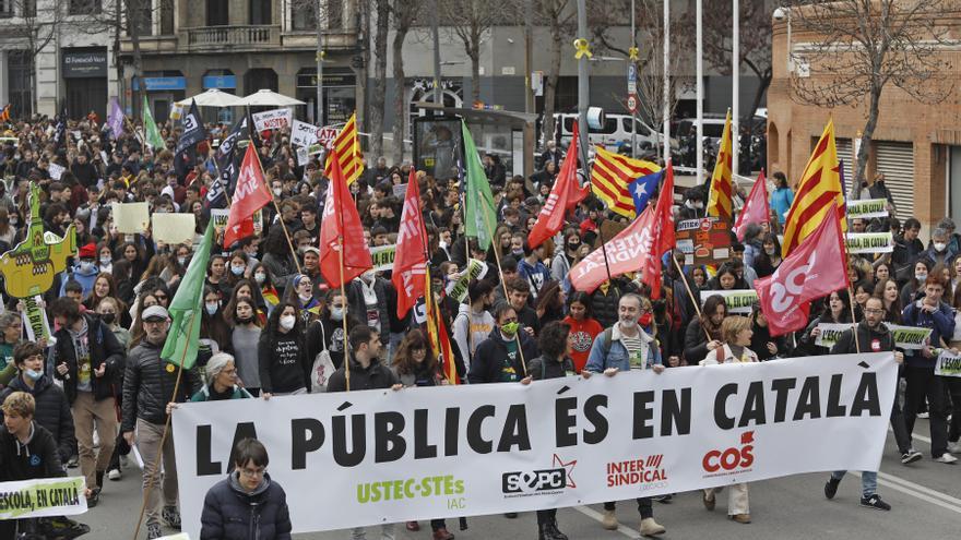 Clam a Girona a favor de la immersió lingüística