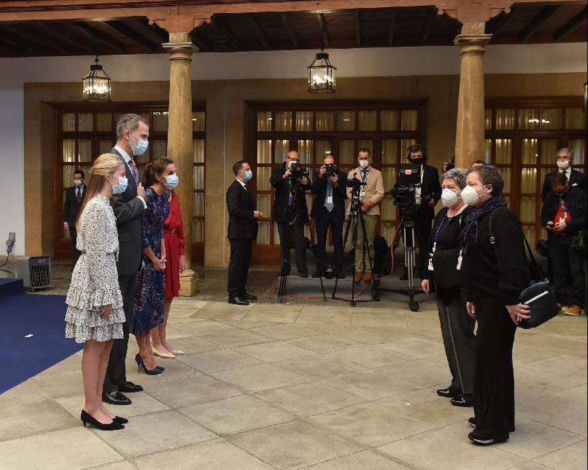 Premios Princesa de Asturias 2020 | Los Reyes reciben a los premiados en el hotel de la Reconquista Premios Princesa de Asturias 2020 | Los Reyes reciben a los premiados en el hotel de la Reconquista