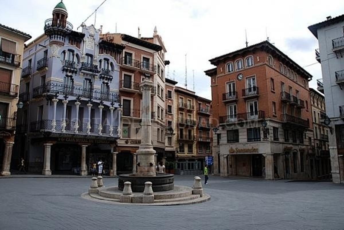 Plaza del Torico, en Teruel.
