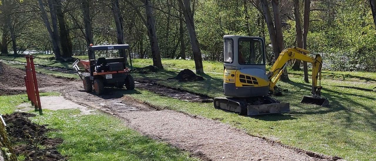 Las primeras obras en la pista finlandesa de Los Llerones. | E. P.