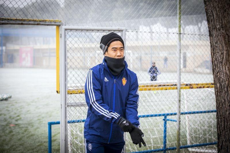 Entrenamiento del 13 de enero del Real Zaragoza