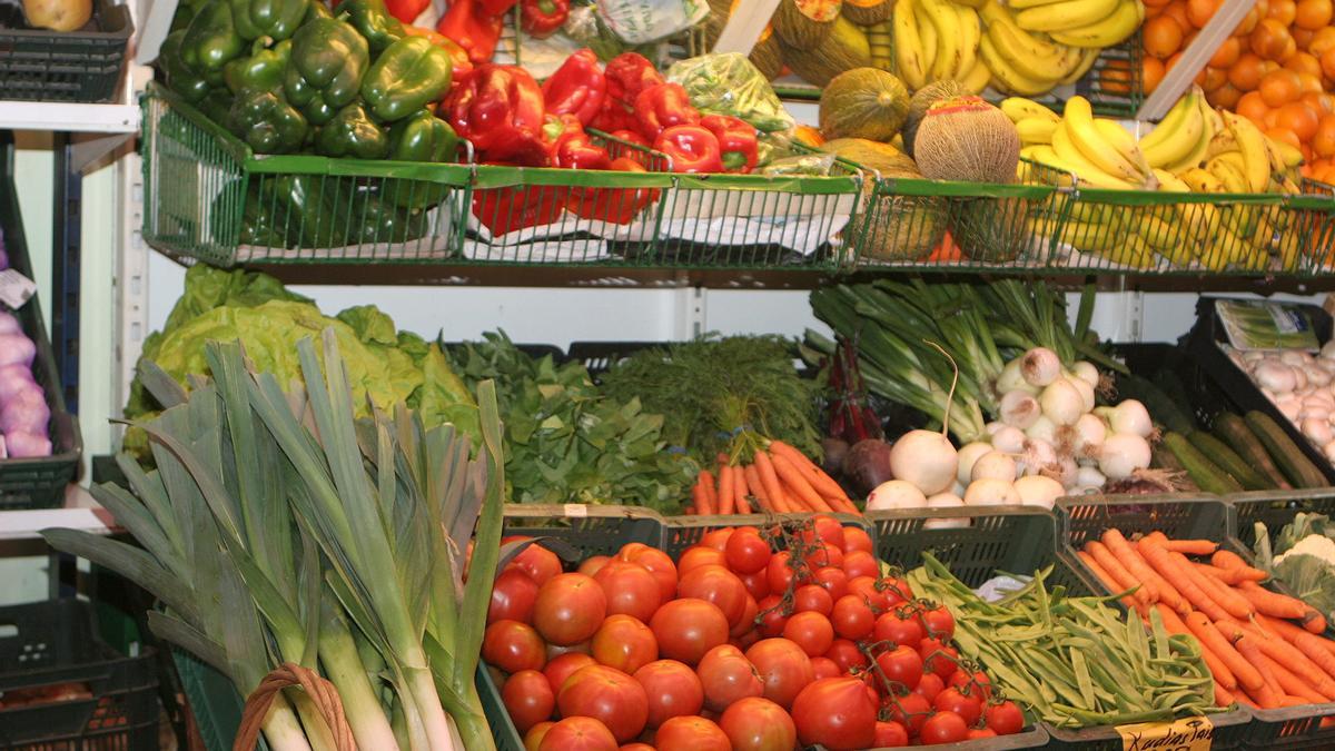 Productos de una frutería.