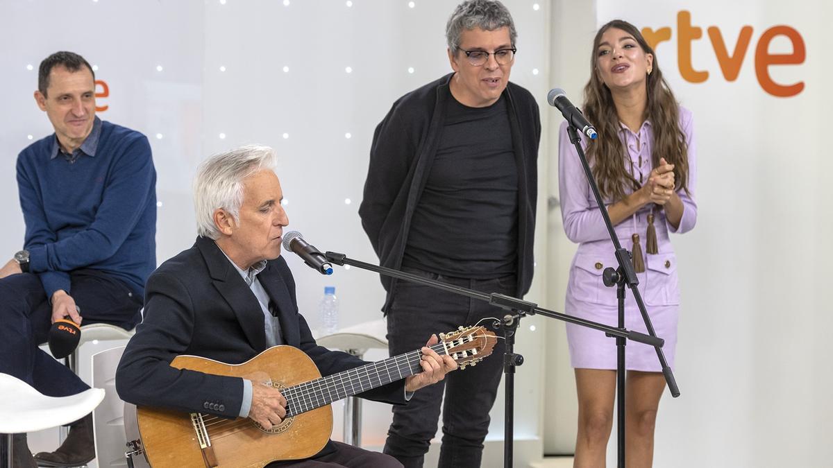 Presentación de &#039;La música con La Palma: Más fuertes que el volcán&#039;, el macroconcierto solidario que RTVE organiza el próximo 8 de enero en Madrid