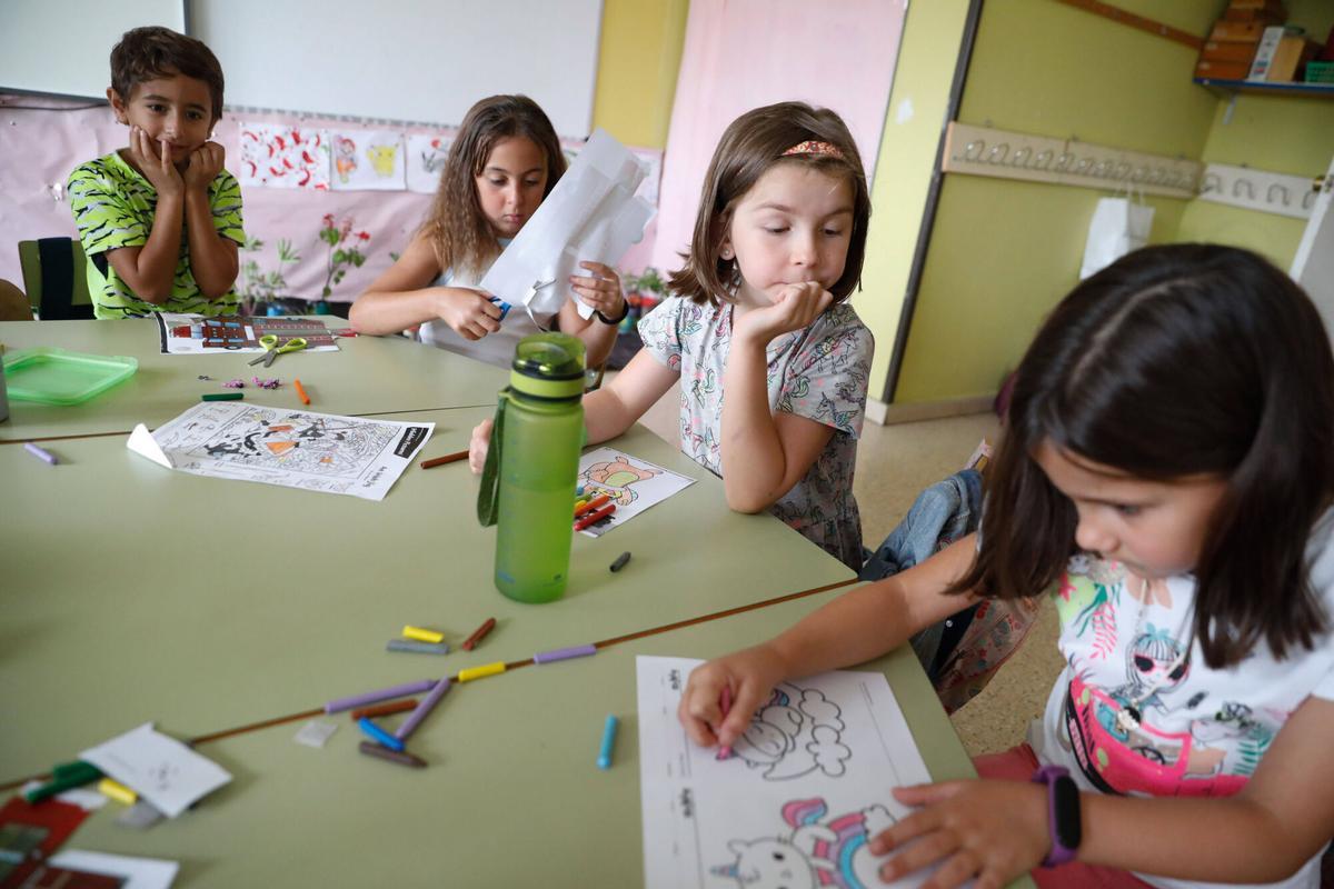 Niños participantes en una edición anterior de la Escuela de Verano.