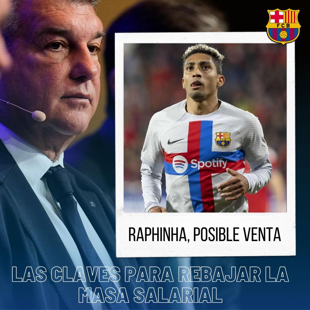 Raphinha, quien ha revolucionado el ataque azulgrana tras la lesión de Dembélé, habría subido su valor de mercado esta temporada