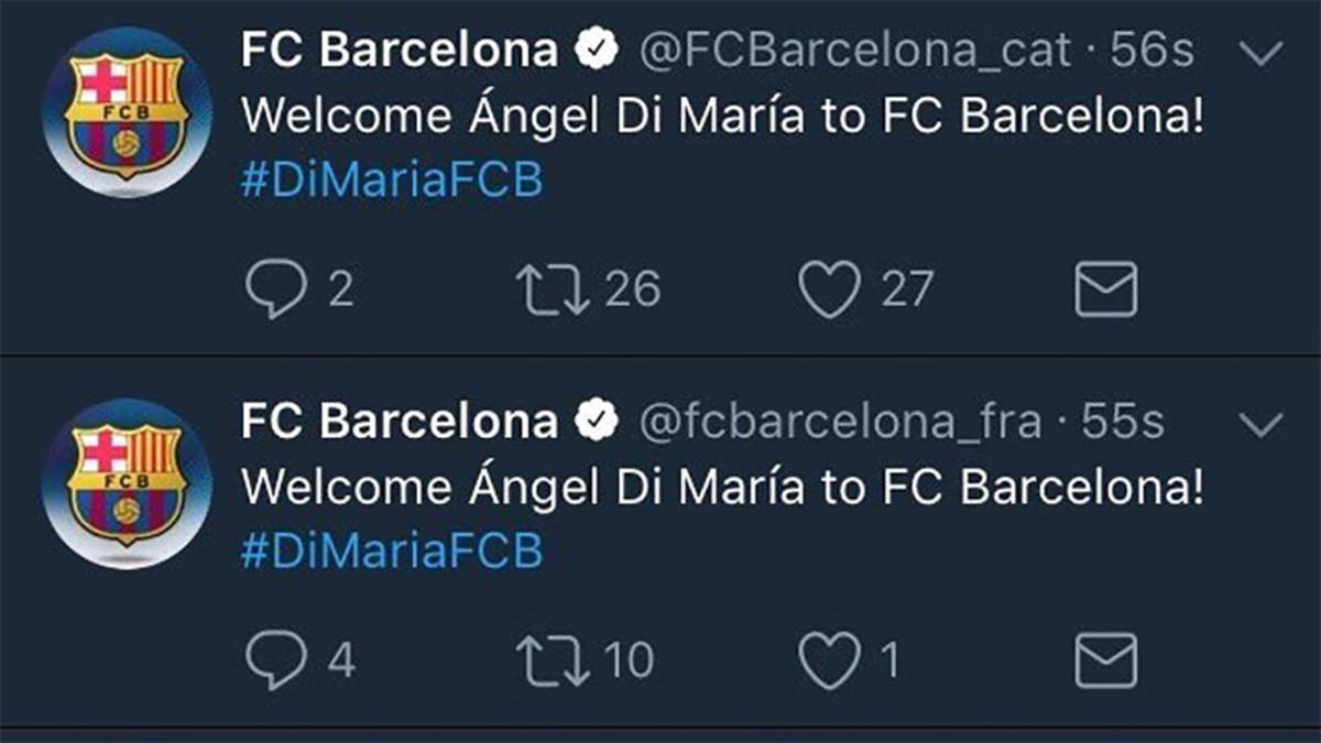 El Barça fue pirateado en Twitter