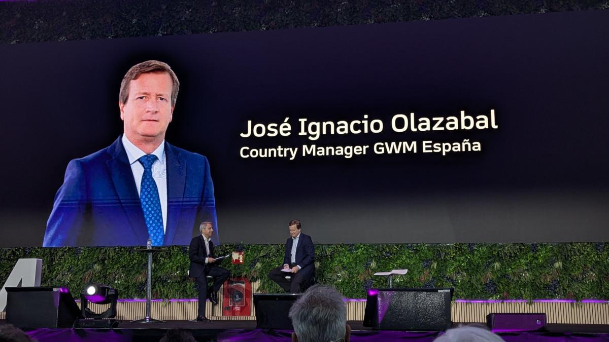 Intervención de José Ignacio Olazabal durante la presentación de GWM en España