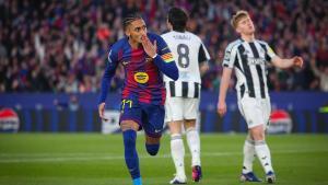 Raphinha celebra el 1-0