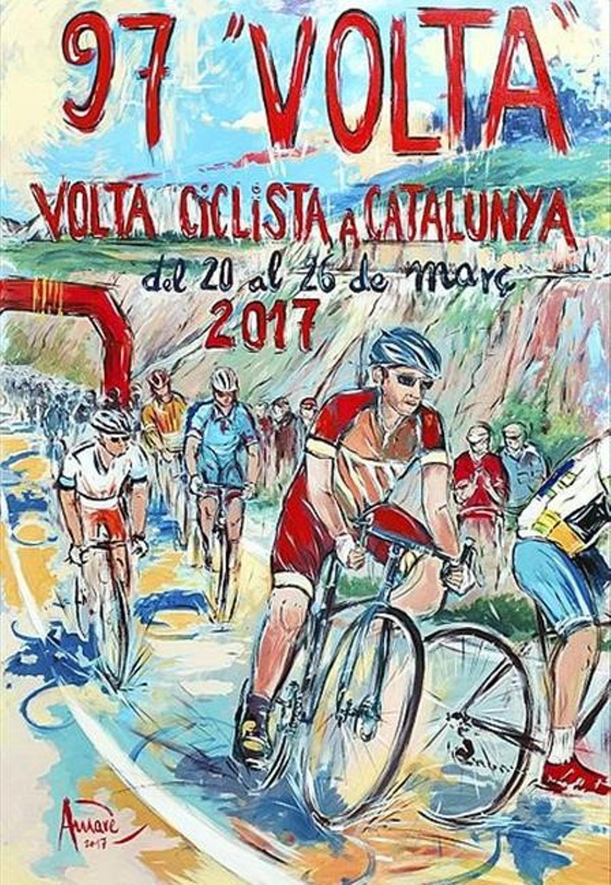 Cartel de la Volta Ciclista a Catalunya del 2017.