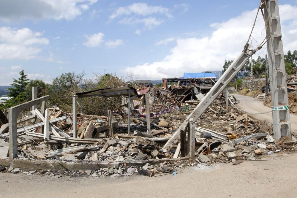 Explosión en Tui (Pontevedra) | La "zona cero", cinco días después de la catástrofe