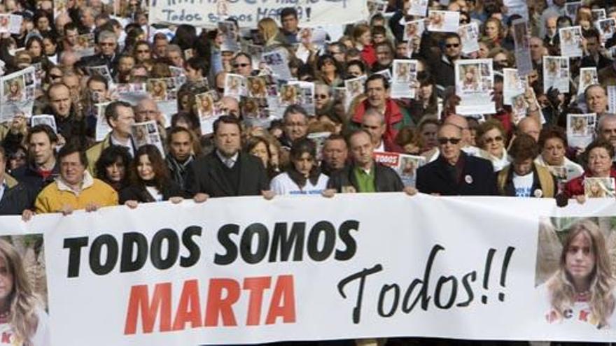 Manifestación en apoyo a la familia de Marta del Castillo.