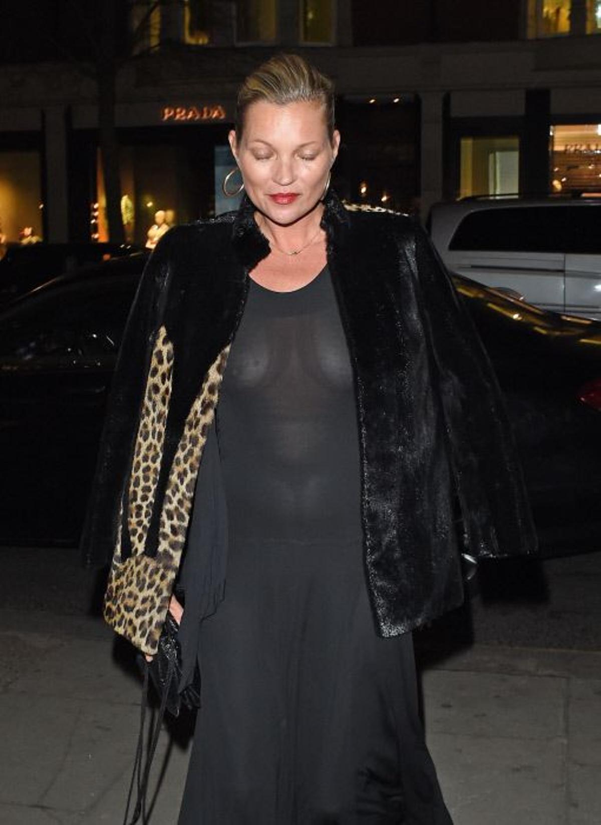 Kate Moss y su look más transparente