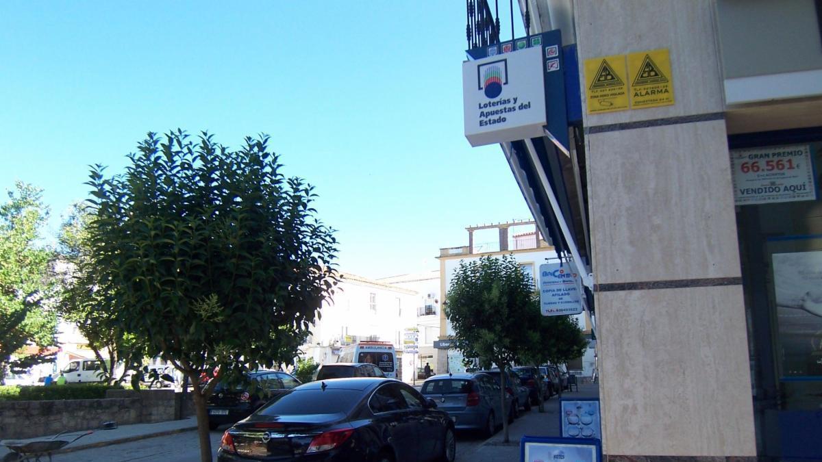Administración cacereña en la que se ha sellado el boleto.