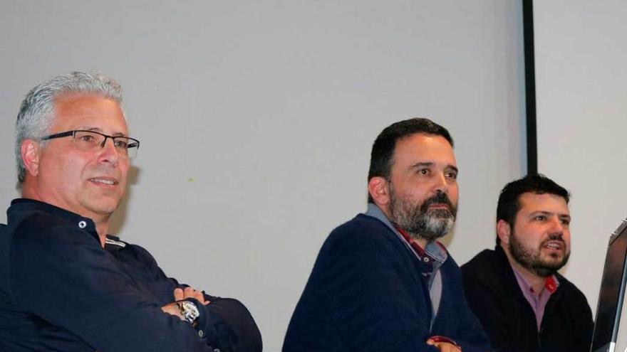 Luis Miguel Montes, Ricardo Fernández y Aitor García.