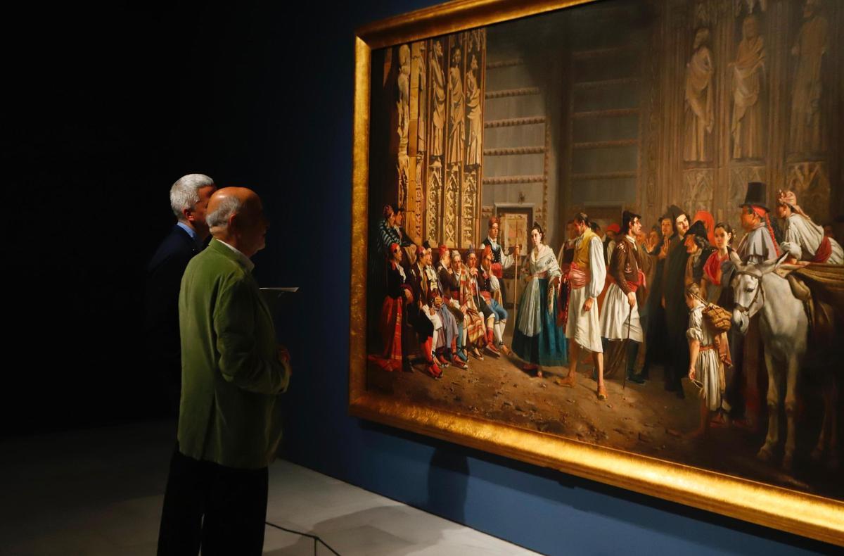 El lienzo que refleja el Tribunal de la Aguas de Bernardo Ferrándiz.