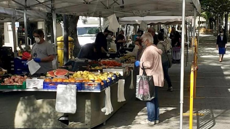 Imatge d&#039;una de les parades habituals del mercat de Solsona