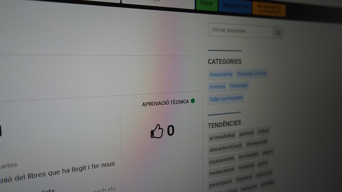 La web del proceso en la que se pueden consultar las propuestas aceptadas.