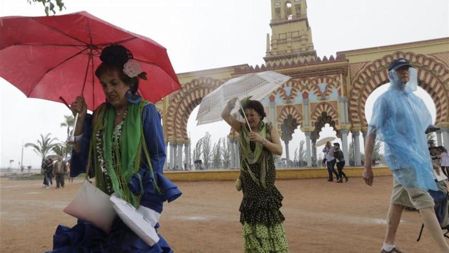 El sábado de Feria, pasado por agua