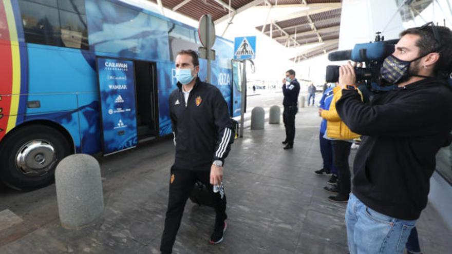 Rubén Baraja, antes de partir ayer hacia Tenerife.