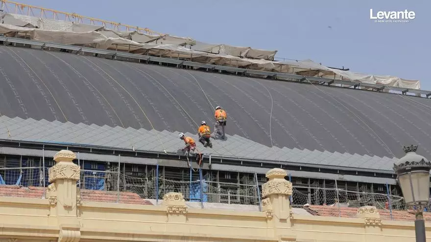 La nueva cubierta de la Estación del Norte ya es visible