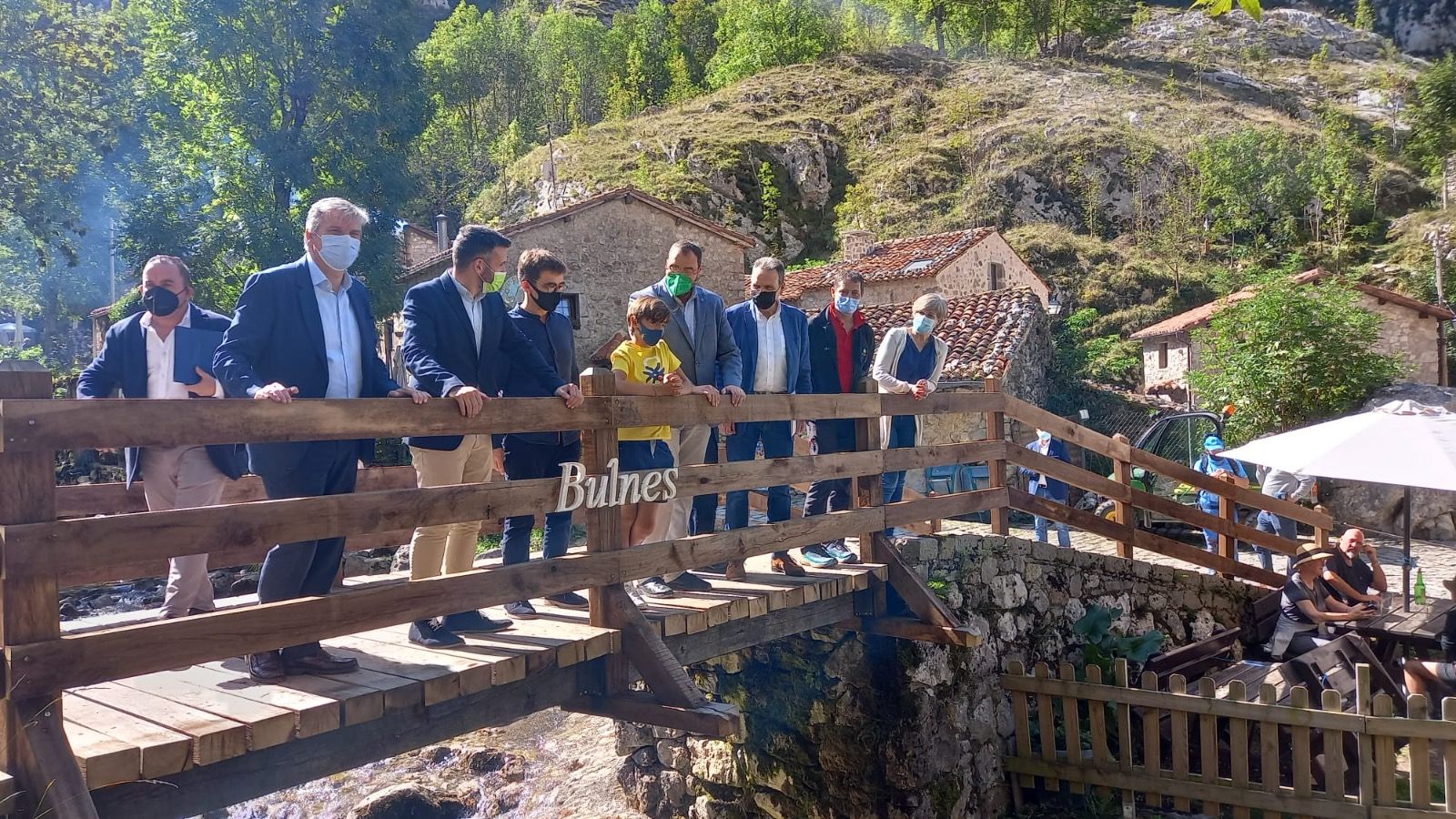 Veinte años del funicular de Bulnes: así fue la visita institucional por el aniversario de la inauguración del remonte