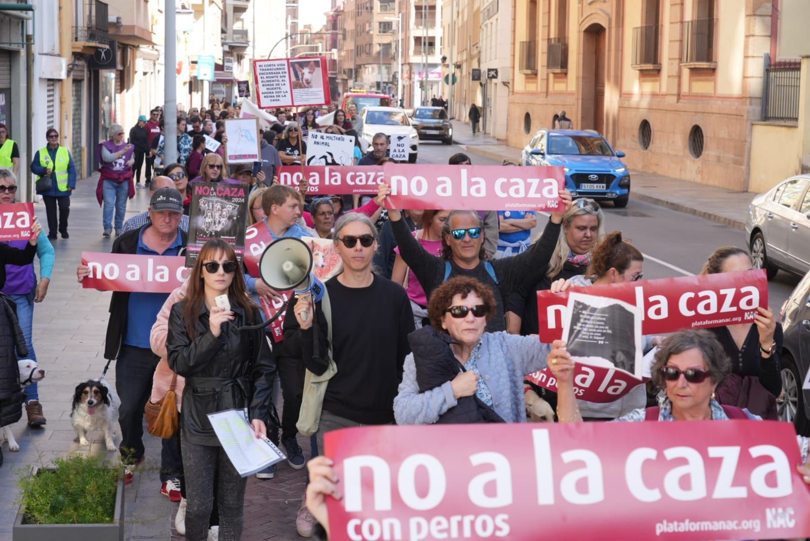 Protesta contra la caza en Castelló