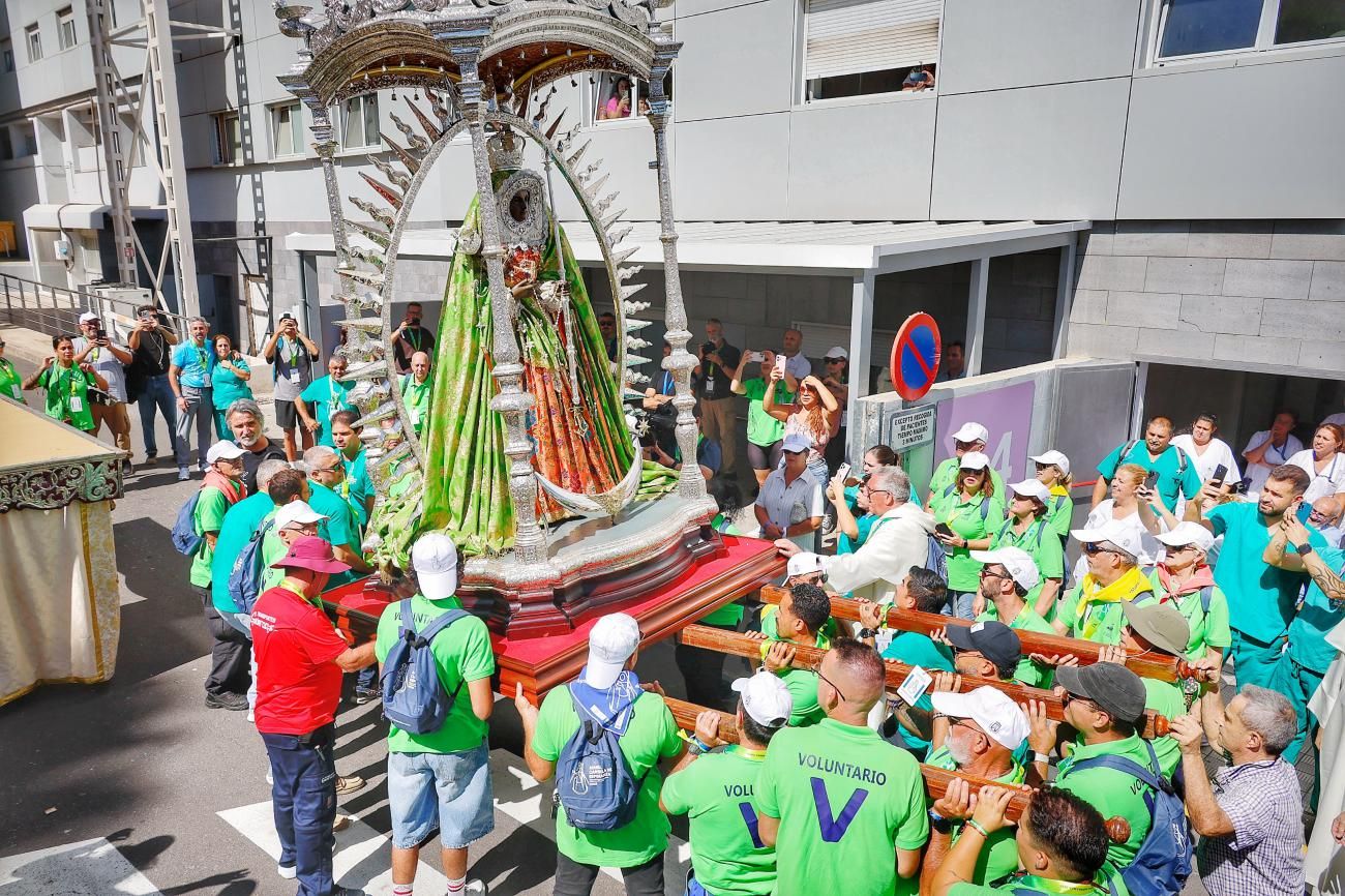 La 'Morenita' visita el Hospital de Nuestra Señora de La Candelaria