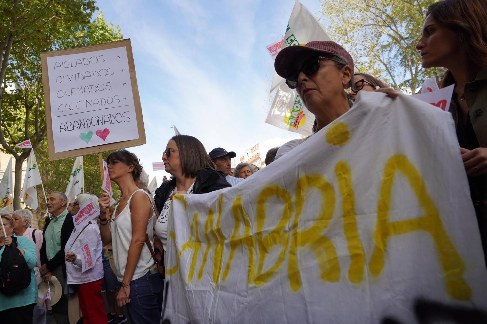 Manifestación por el AVE de Sanabria en Madrid: protesta por el tren a las puertas de Renfe