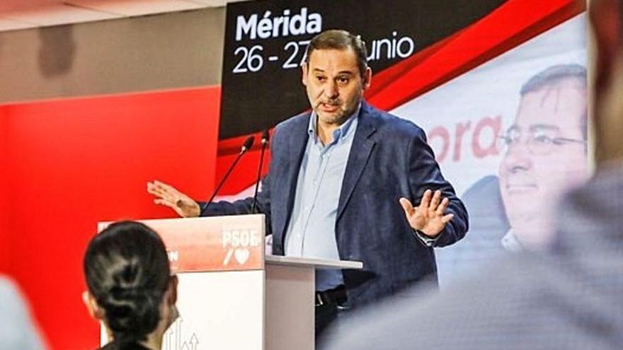 Ábalos va participar en un acte del PSOE a Mèrida. | EUROPA PRESS