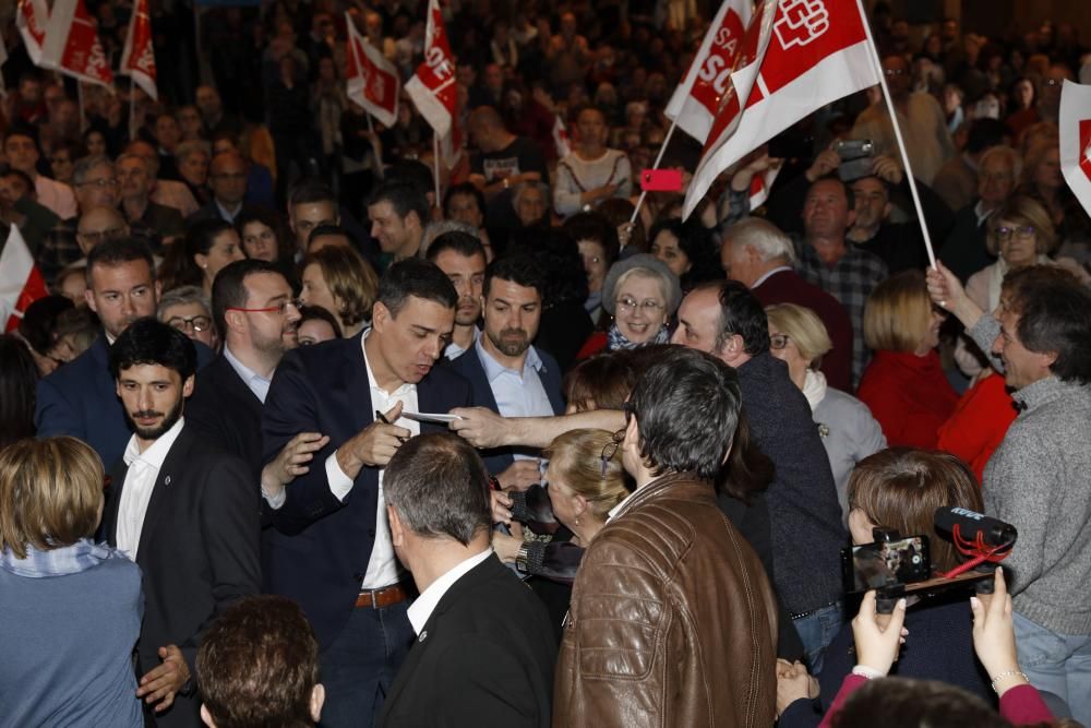 Mitín de Pedro Sánchez en Gijón