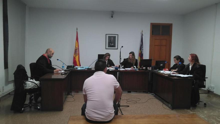 El acusado, ayer durante el juicio celebrado en Palma.