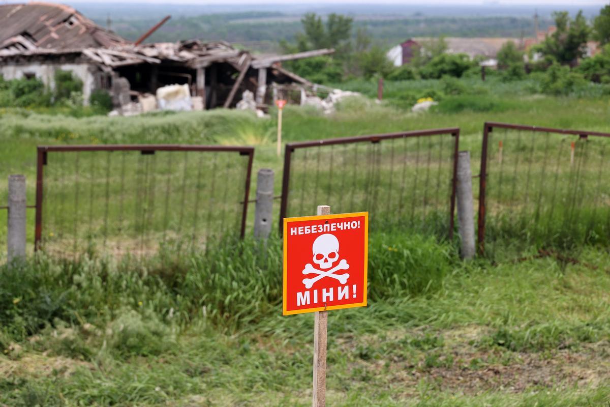 Archivo - Zona de minas en Ucrania