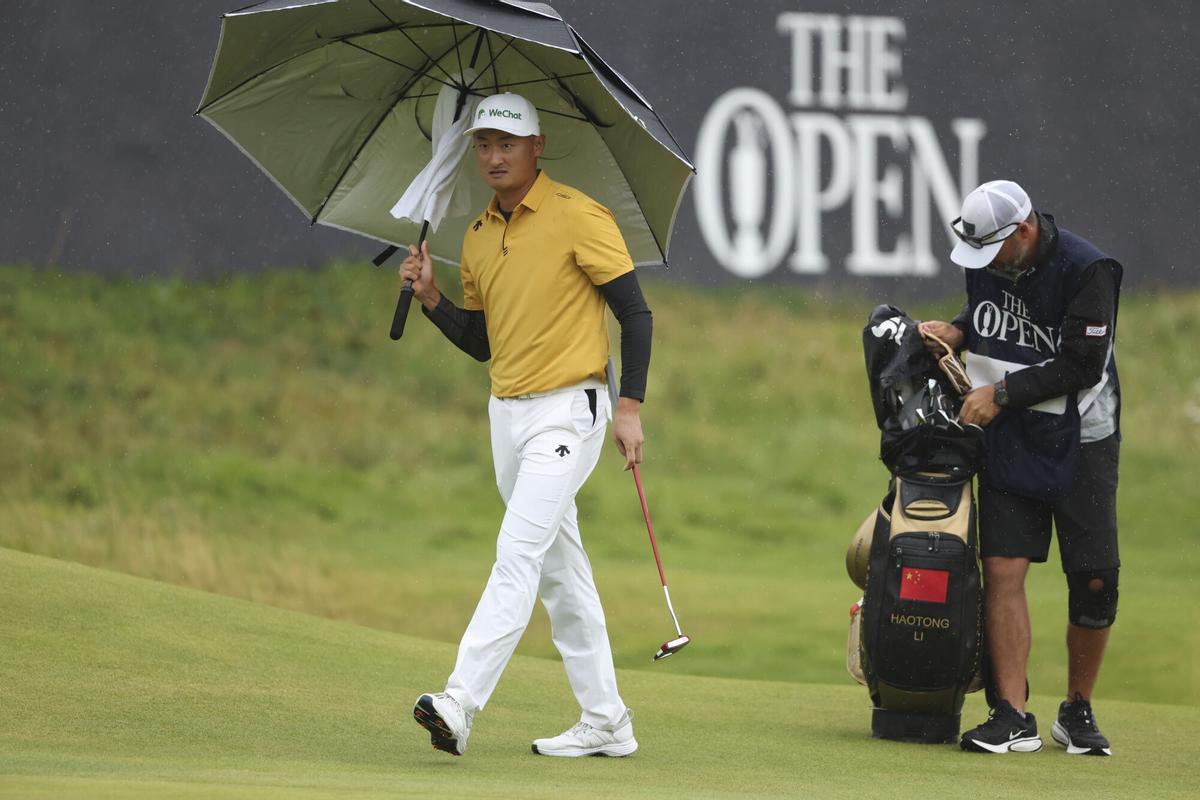 Haotong Li es uno de los primeros líderes del Open Championship