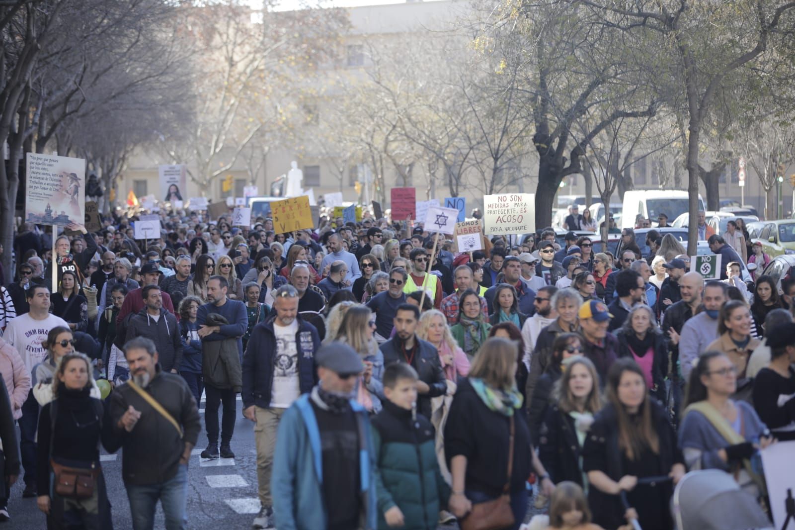 Cerca de 3000 personas se manifiestan en Palma contra el pasaporte covid