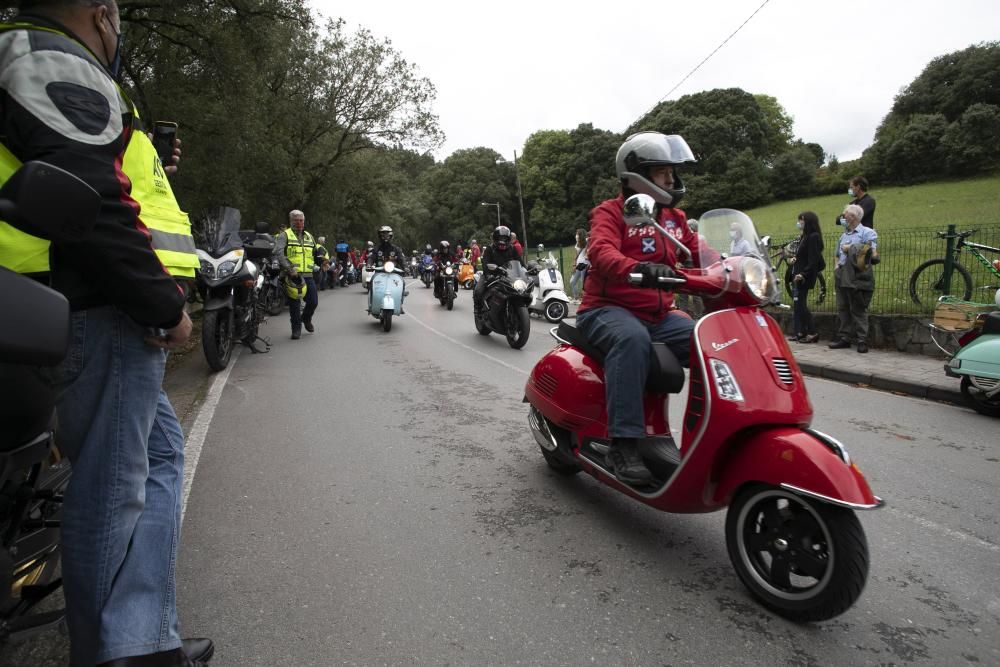 Funeral y despedida motera de Bernard Marcos, el mecánico fallecido en Llanes en un fatal accidente