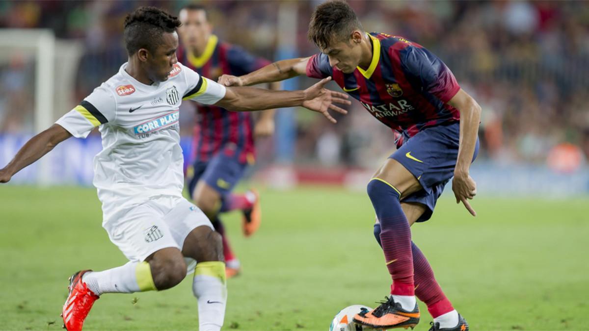 El Santos, en el verano de 2013, fue el último equipo brasileño en jugar el Gamper