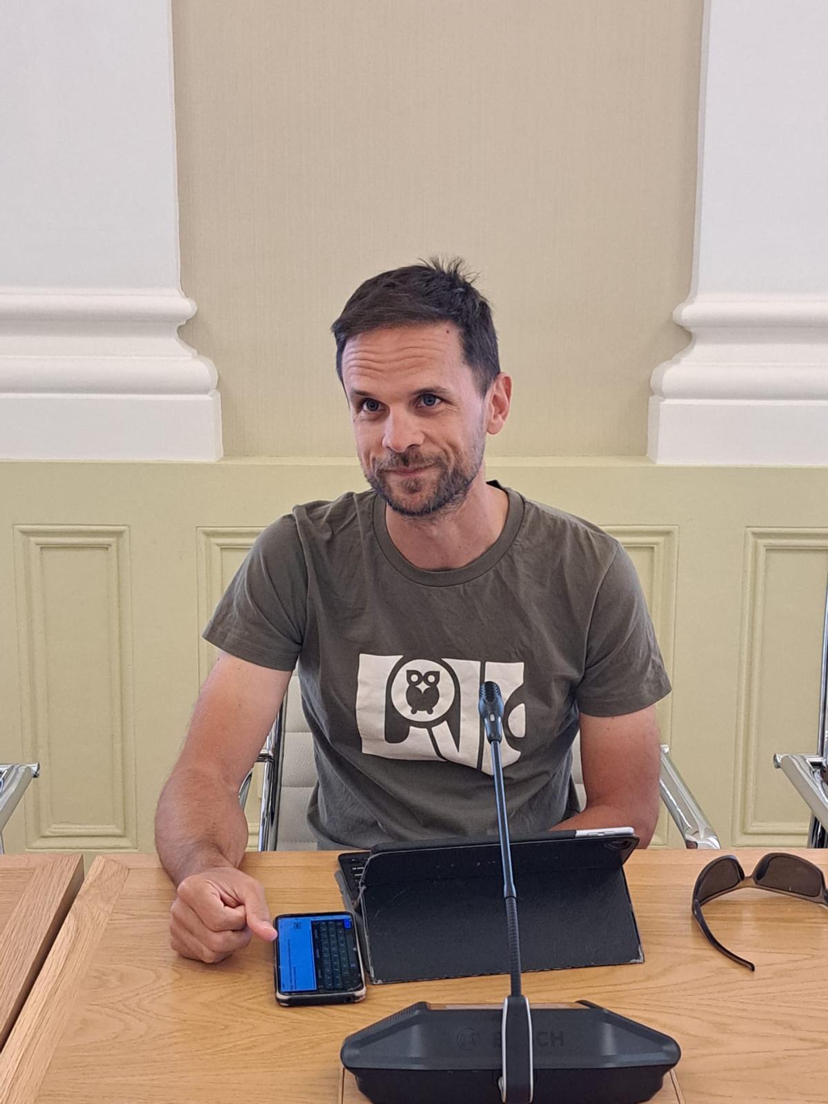 El edil de Unidas Álvaro Jaén.