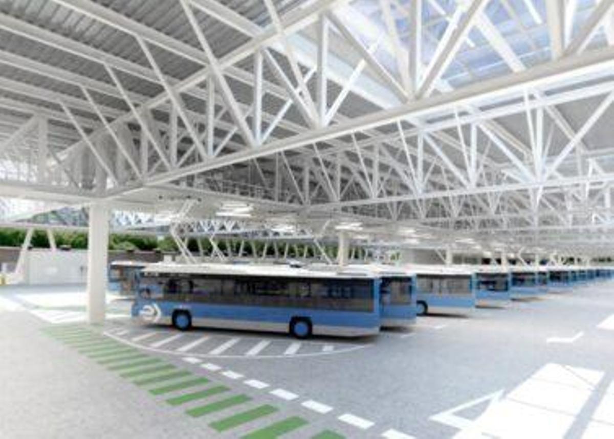 Maqueta Centro de Operaciones de La Elipa de la EMT.