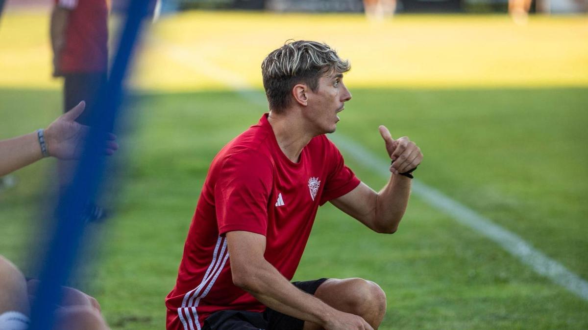 Iván Carril, durante su etapa en la Sarriana.